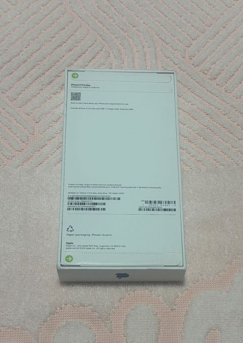 ЧИСТО НОВ iPhone 17 PRO MAX с 1 ТБ памет