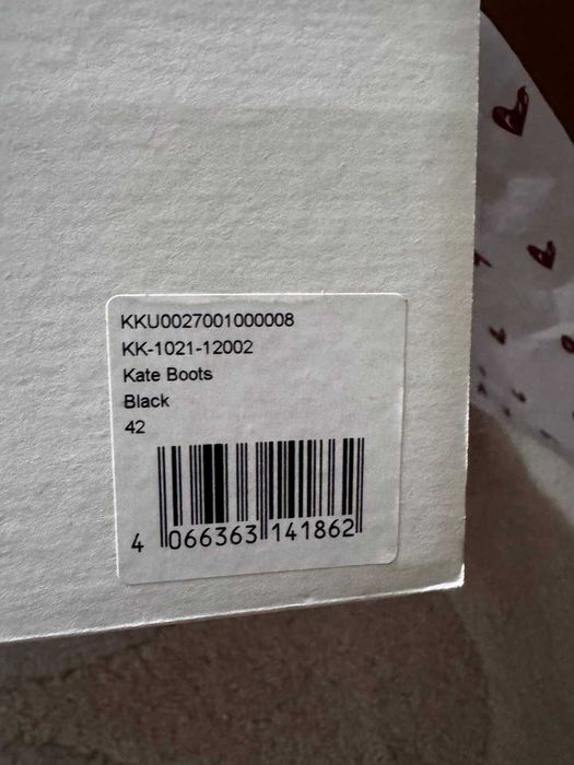 Челси боти Karolina Kurkova със зелена подметка - ест. кожа - 42 номер