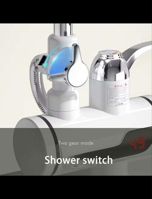 Robinet electric instant cu duș – apă caldă rapidă