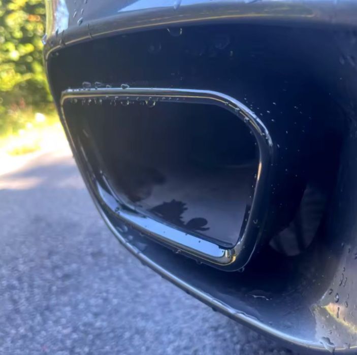 М Стикери Двойни Накрайници BMW X5 F15/X6 F16 -черен гланц- Тунинг