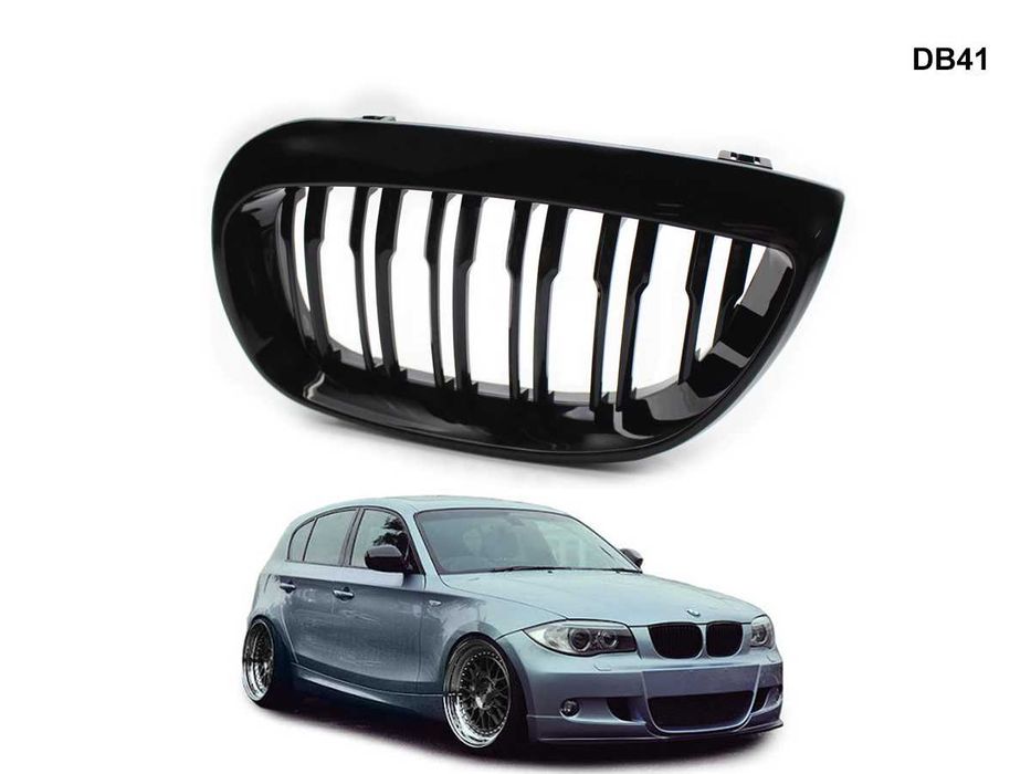 Grila Dubla Grilaj Negru Lucios M BMW 1 E87 BMW E87