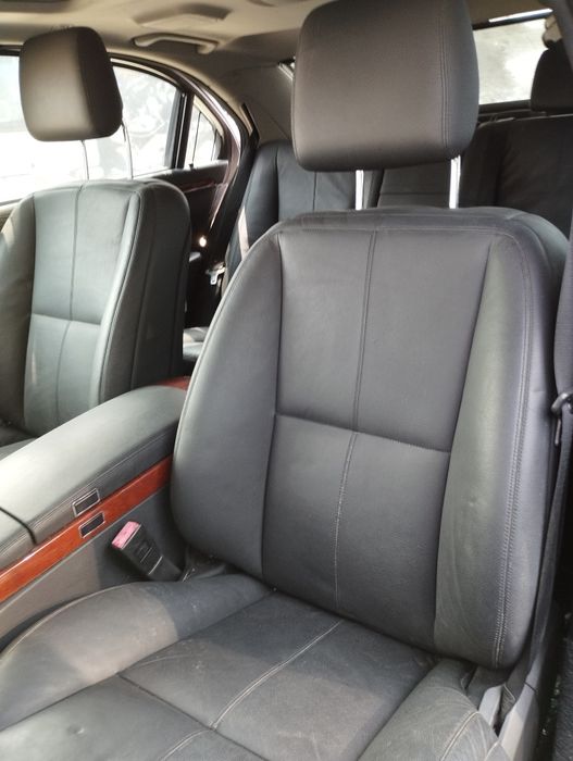 Черен кожен салон за Mercedes S - w221