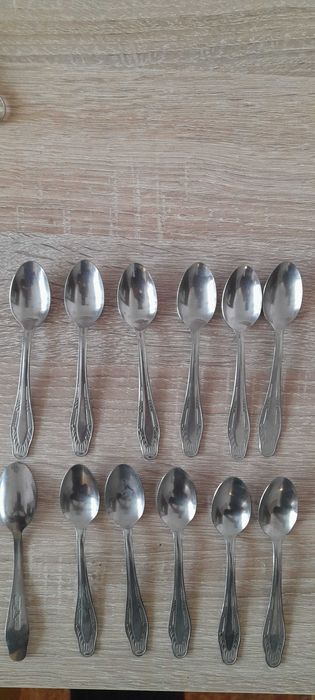 Руски  лъжички за кафе 12 бр. и 6 бр. лъжички за кафе Велико Търново.
