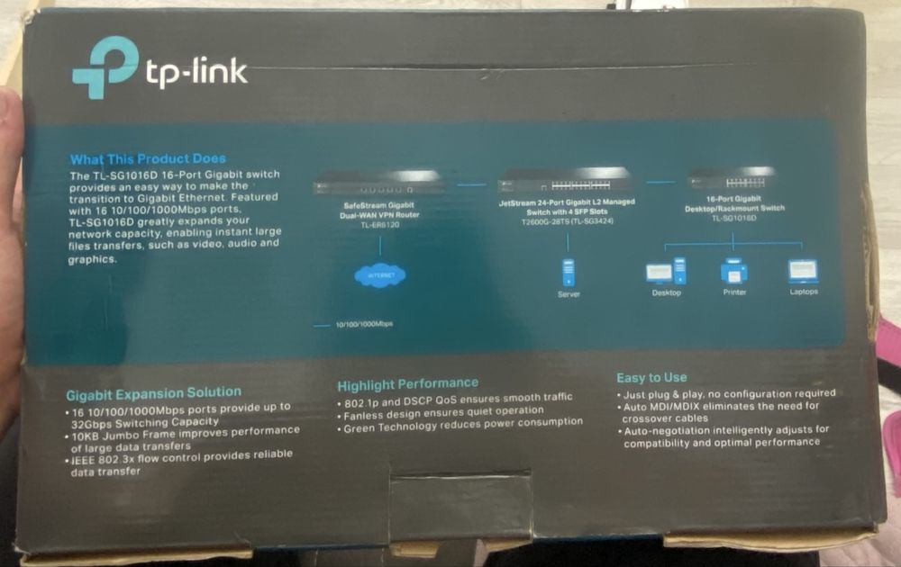 TP-Link 16-port Gigabit TL-SG1016D