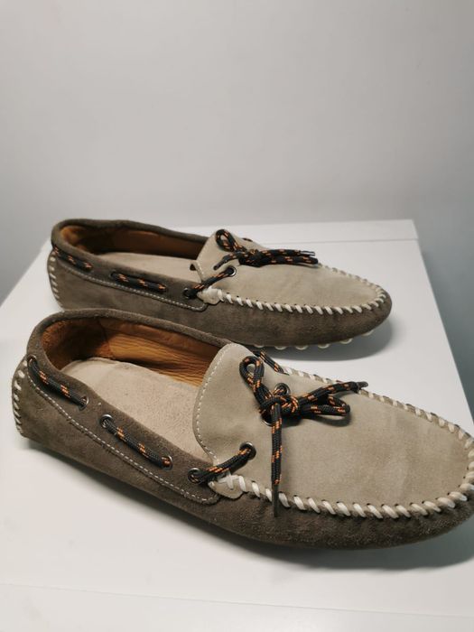 Mocasini Zara piele întoarsă