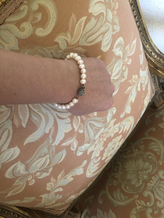 Bratara perle naturale cu inchizatoare din argint