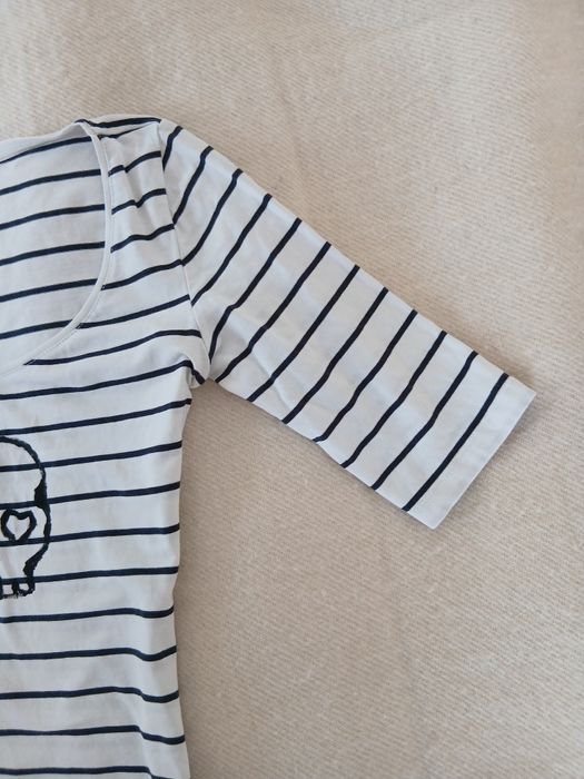 Y2k custom skull тениска