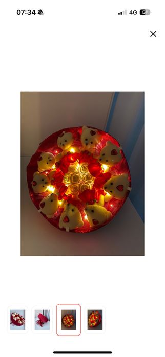 Букет из игрушек светящися