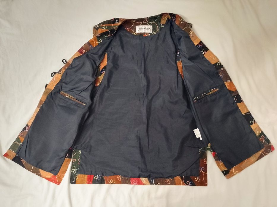 Кожен елек с декоративен шев