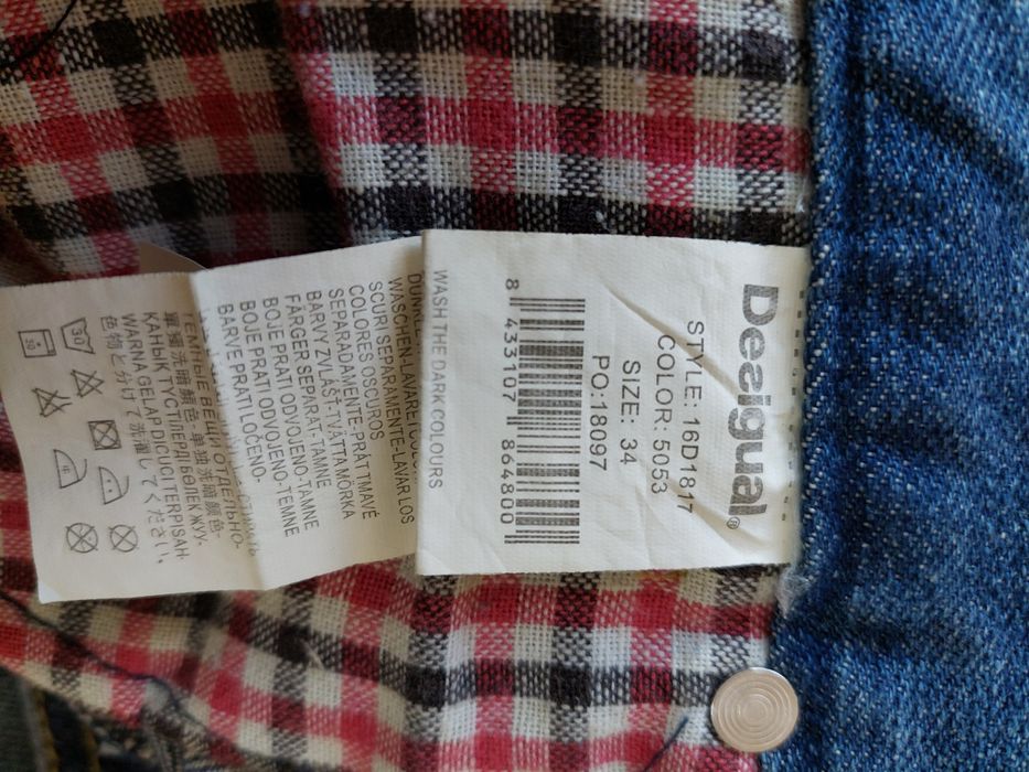 Blugi Desigual cu bretele  , mărimea 33/34