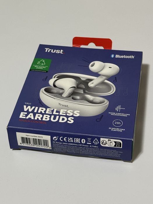 Безжични слушалки Trust Yavi Bluetooth ENC Earbuds