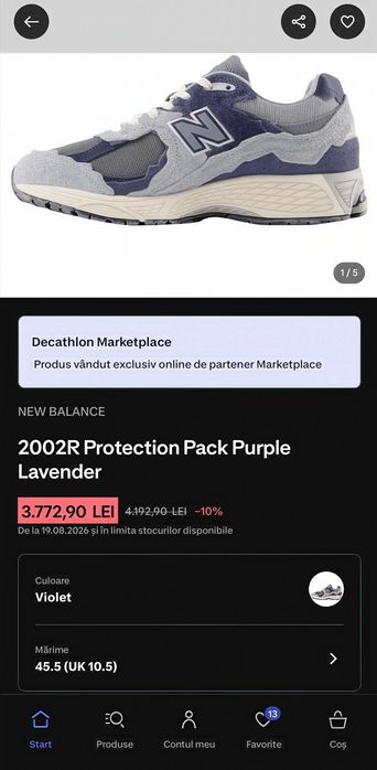 New Balance 2002R Protection Pack M2002RDI Purple Lavender