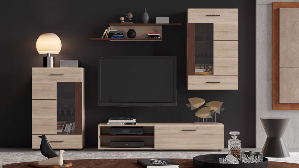 Секция Соло / SOLO дъб сонома/венге