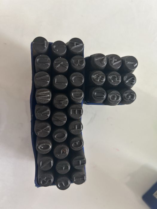 Цифры, буквы -клеймо по металлу