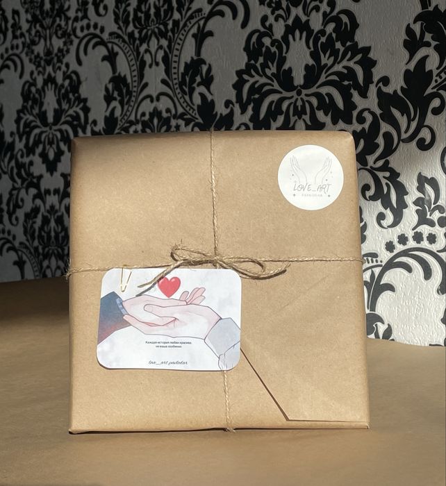 «Отпечаток Рук» на холсте 20на 20см