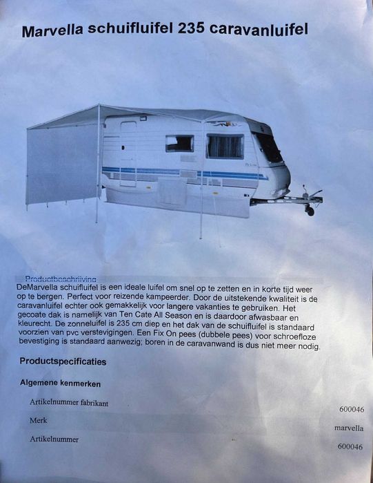 Terasa rulota 680 cm Marvella