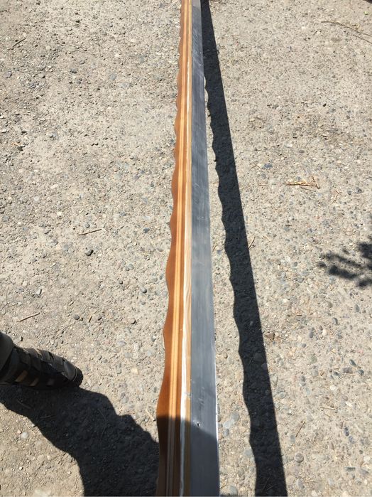 Карниз алюминиевые с деревянными вставками