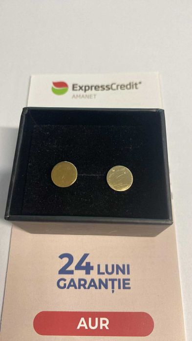 Cercei aur 14k ( Tomesti b 32812) Garantie 2 ani !