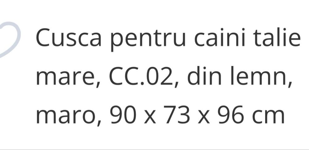 Cusca caini noua