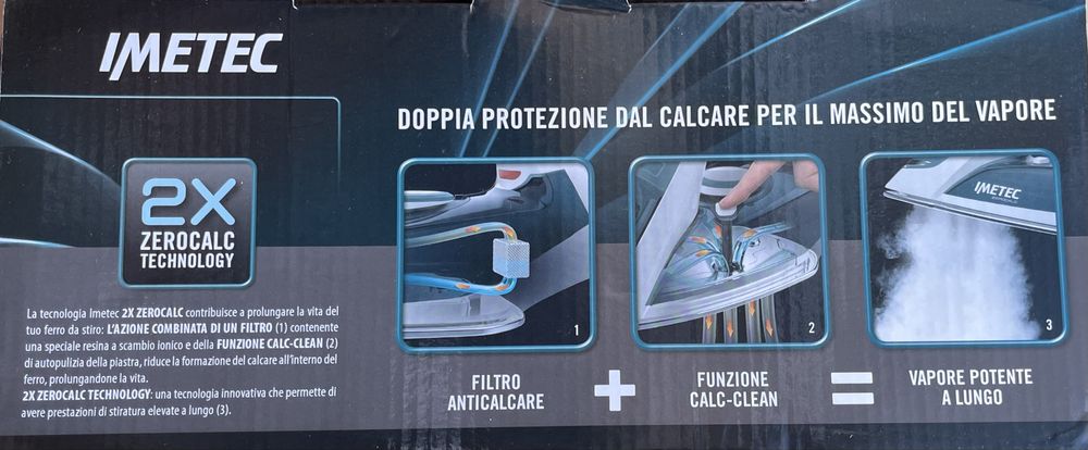 Fierul de călcat cu abur IMETEC ZEROCALC Z1 2500