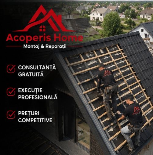 Acoperis Home / Montaj & Reparații Acoperișuri / Renovări / Mansarde Lemn / Sistem Pluvial / Izolații