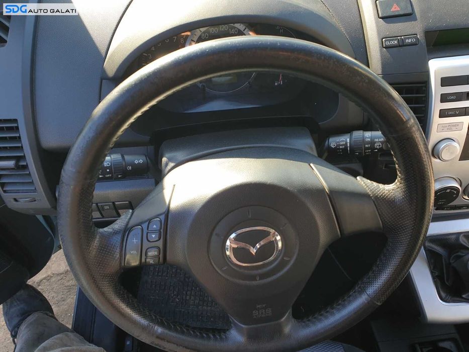 Volan Piele Perforata 3 Spite cu Comenzi cu Uzura FARA Airbag Mazda 5 2005 - 2010 [C3472]