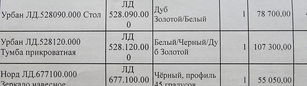 Стол письменный и тумба.