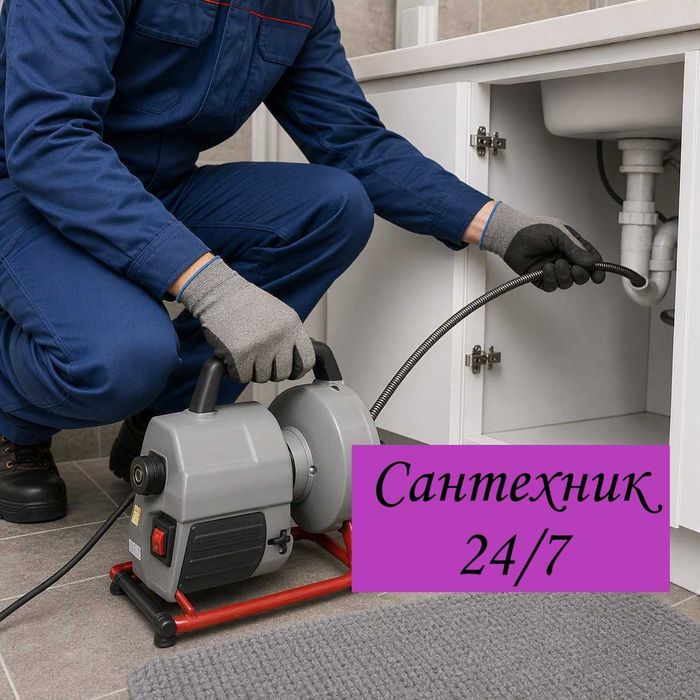 Сантехник Алматы 24/7 услуги прочистка септика