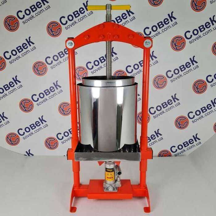 Presa teasc hidraulic din inox fructe mere struguri 25 litri