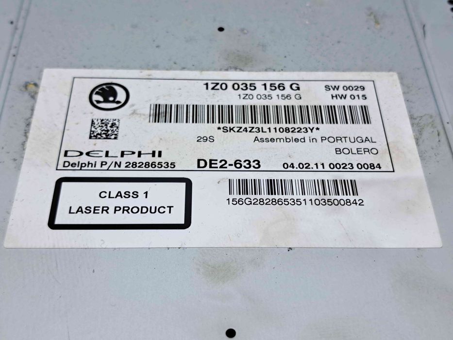 Radio CD Skoda Octavia 2 Combi (1Z5) [Fabr 2004-2013] Facelift 1Z0035