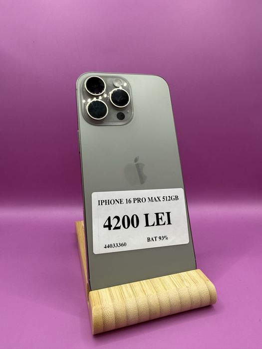 Iphone 16 pro max 512GB •Matei Amanet Margeanului• 44033
