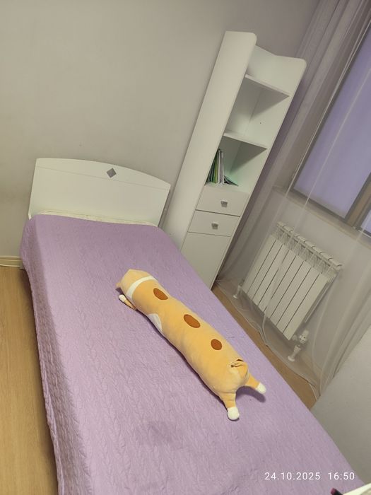 Продам кровать + книжный шкаф