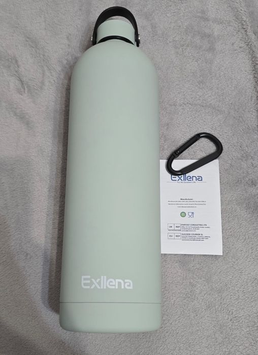 Vând Sticla Exllena termoizolanta inox cu mâner și carabina 1.5L