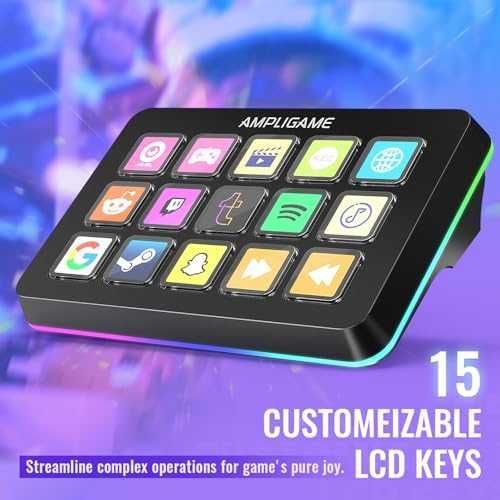 Нова клавиатура Контролер за стрийминг и игри – 15 макро клавиша