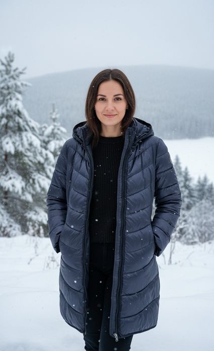 Зимний пуховик!!