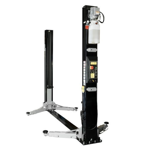 Двуколонен подемник 4.5 т с led осветление, с автоматично електрохидра