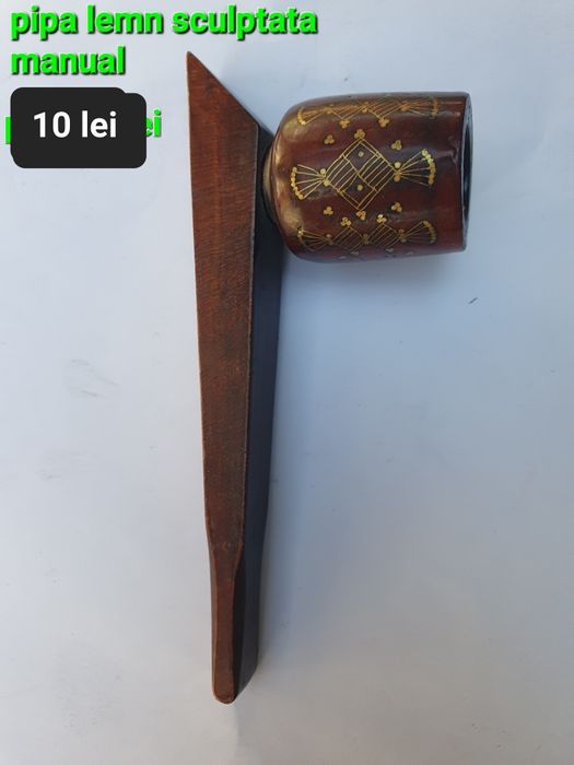 Pipe lemn sculptate/pipa plastic