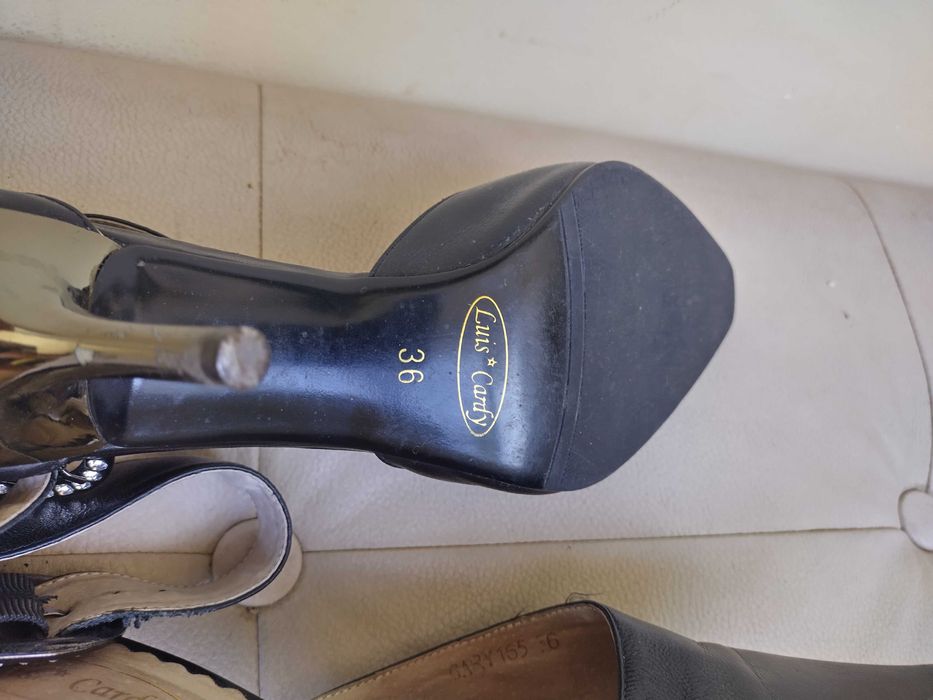 Обувки с ток Luis Cardy естествена кожа