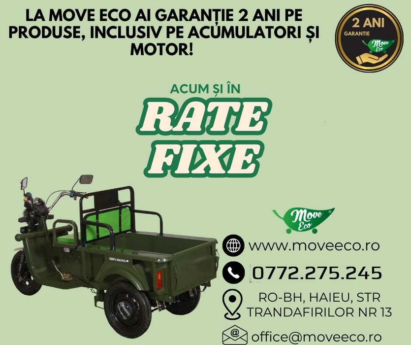 Triciclu pentru persoane adulte CARGO 250 / Modelul slim / ECO