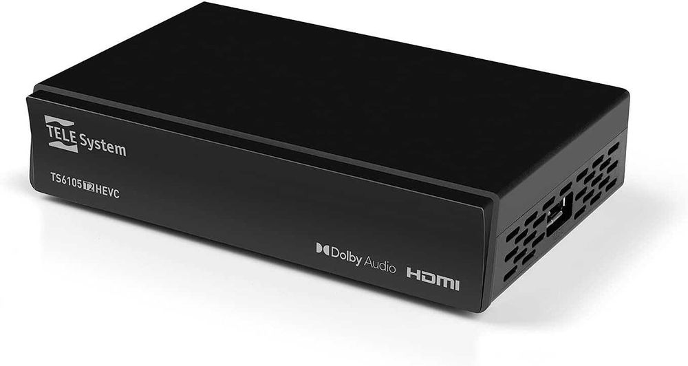 Decodor telesistem T2 TS6105,DVB-T2 HEVC pe 10 biți,FULL HD HDR HDMI