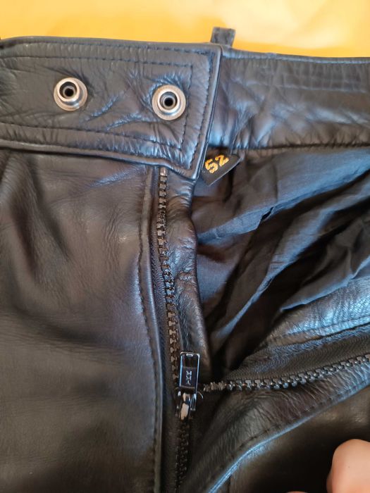 Кожен панталон естествена кожа,мотористки,дебела кожа.