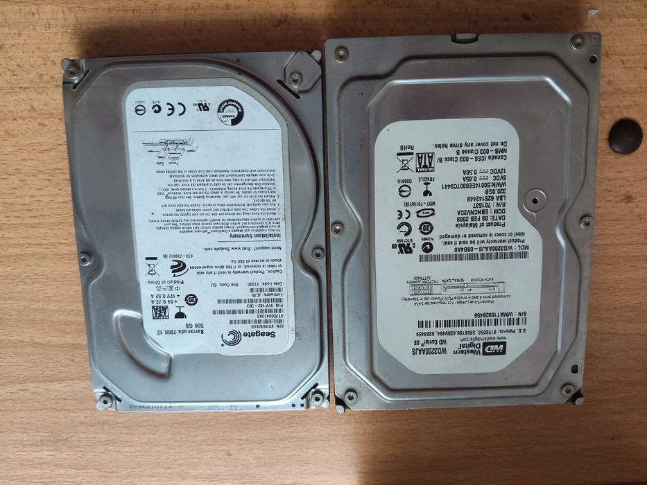 Жёсткий диск HDD 500gb + 320 gb