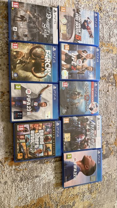 Игри за playstation 4 и 5, дисковете са в топ състояние.