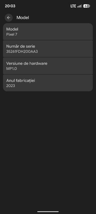 vand google pixel 7