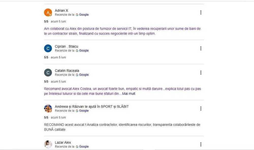 Cabinet de Avocat - Reprezentare drept penal, comercial, civil