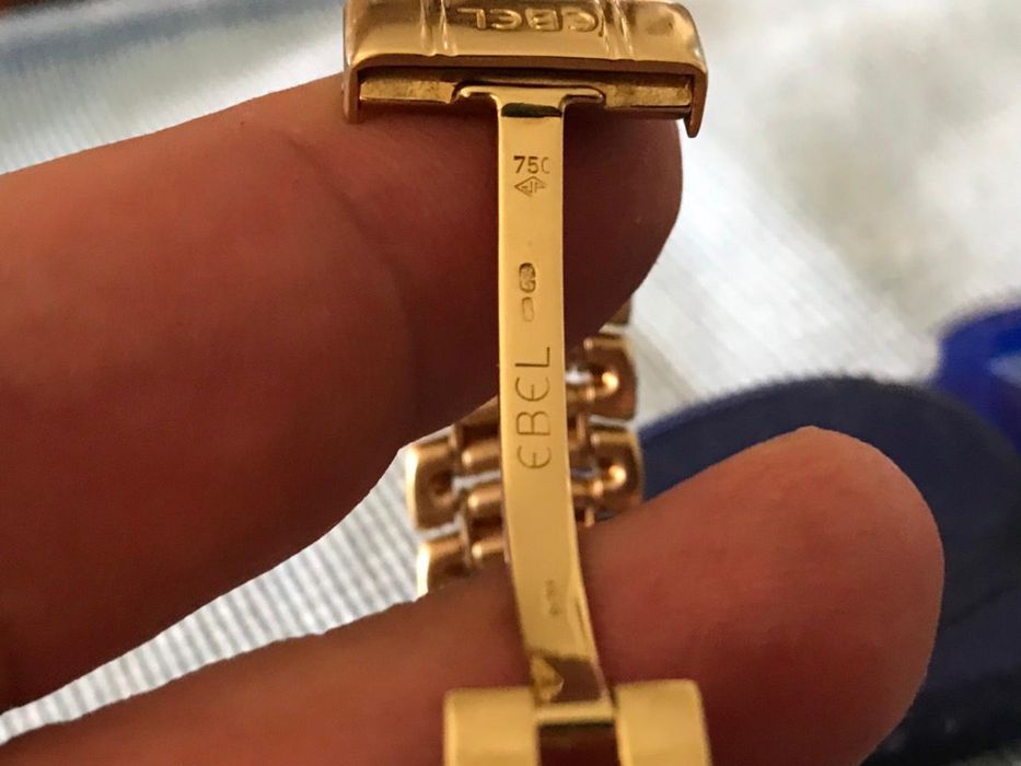 Часовник злато диаманти перлен  18 карата масивен EBEL златен