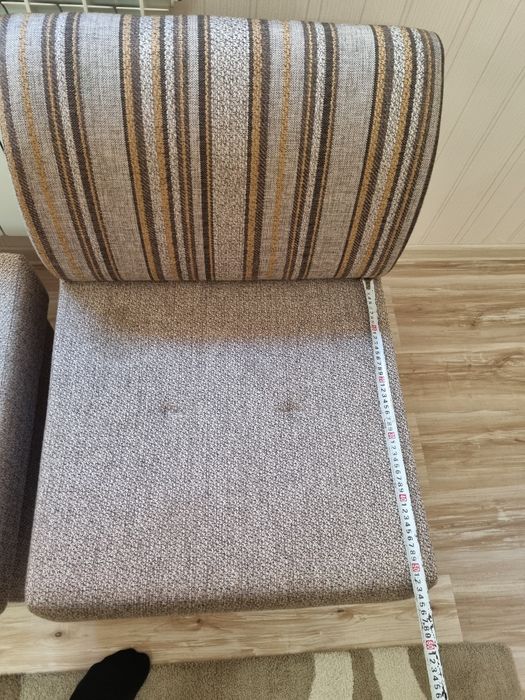 Мягкие пуфики фабричные.