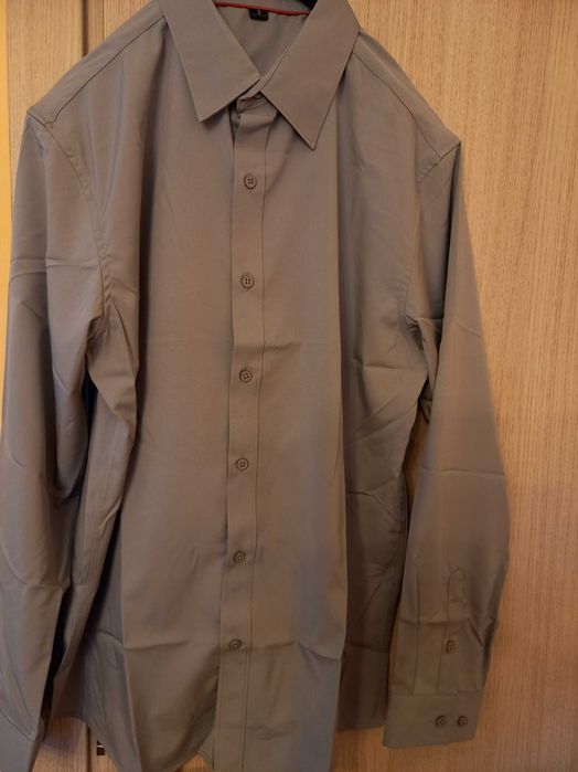 Продавам мъжка РИЗА СИВА с дълъг ръкав. Кръщене.Абитуриент.Сватба .