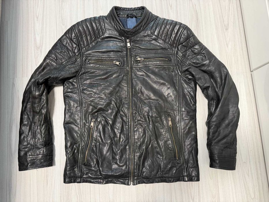 ''Angelo Litrico''оригинално мъжко кожено яке М-Л размер