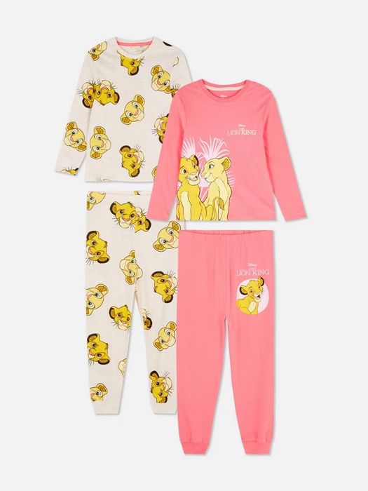 2 perechi de pijamale cu bluze și pantaloni Primark Lion King 4-5ani